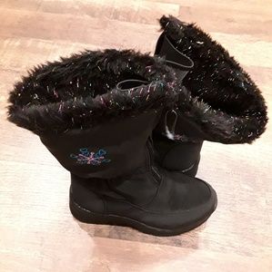 New Target girls black boots toddler