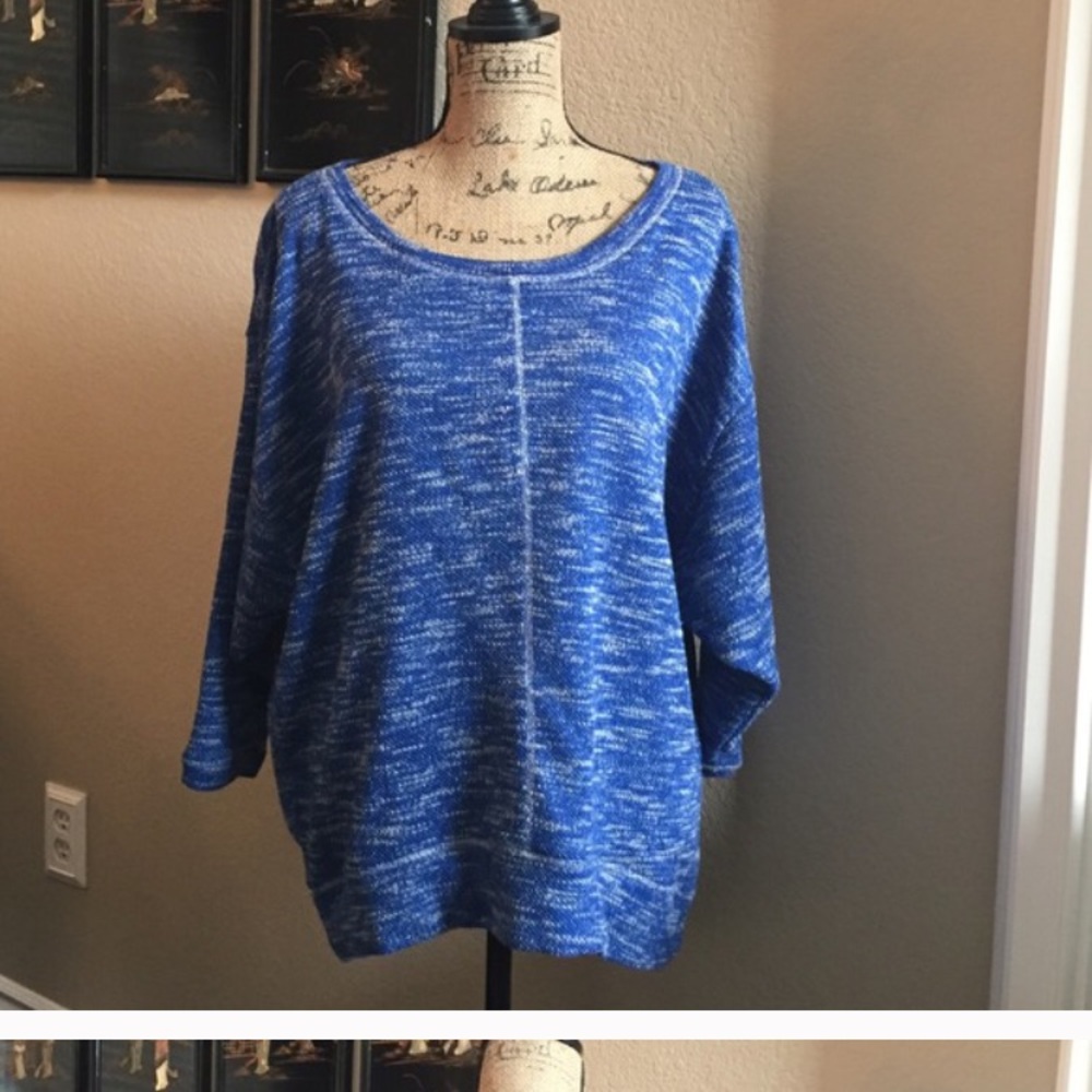 Re posh. Too big but Comfy thick sweater