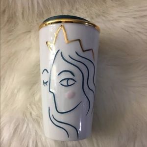 Starbucks White Gold Mermaid Anniversary 2017 Mug