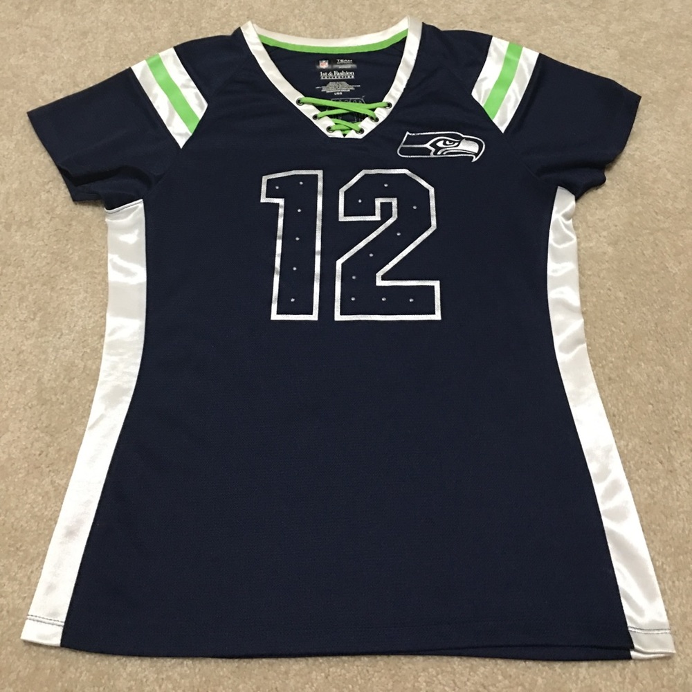 Seahawks Jersey Style Shirt