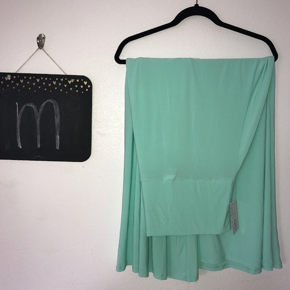LuLaRoe Maxi Skirt. Green, teal.