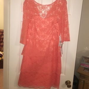 Beautiful  peach orange brand new dress!