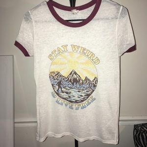 Cream colored T-shirt