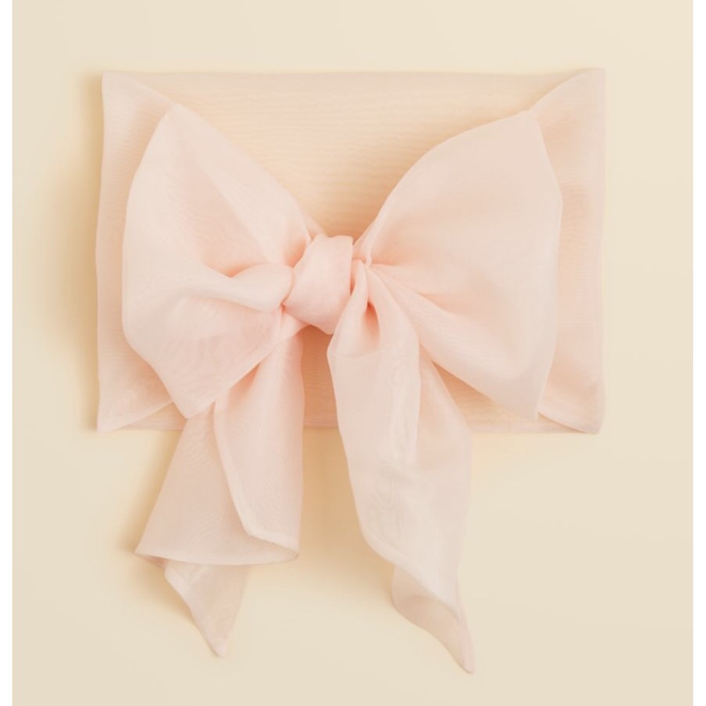 US Angels flower girl sash. Blush. Bloomingdales