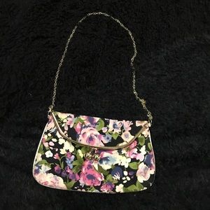 Floral multi color clutch