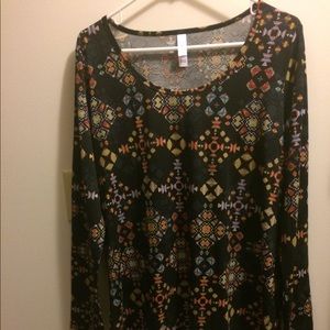 NWT lularoe lynnae size large black base