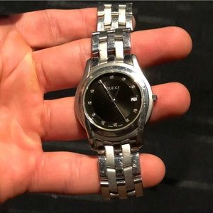 Gucci stainless steel silver watch