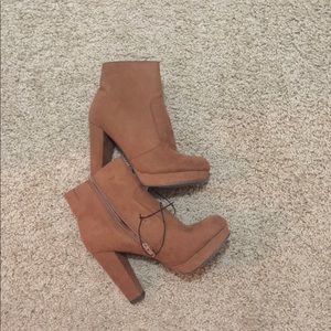 Suede Heeled Booties