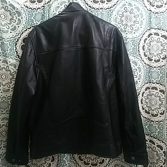 GUESS mens leather jacket - Picture 2 of 5