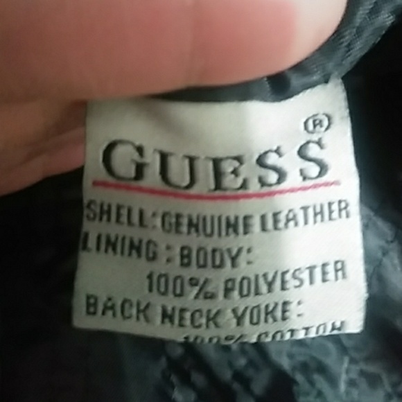GUESS mens leather jacket - Picture 5 of 5
