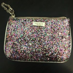 🌲🎁 KATE SPADE GLITTER POUCH! 🎁🌲