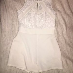 White Lace Romper