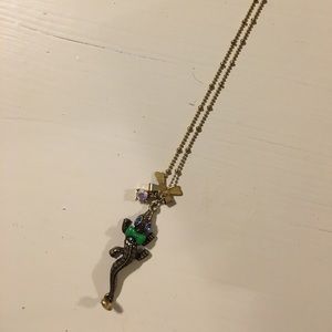 Betsey Johnson lizard necklace