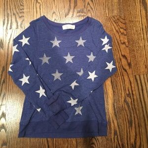 Blue and white star sweater