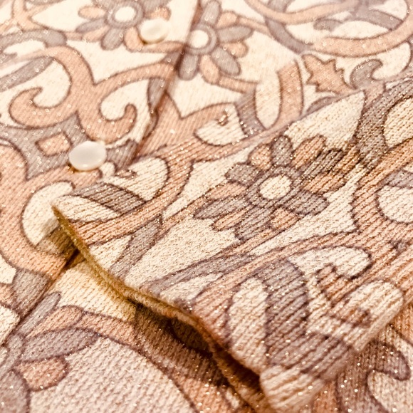 Talbots cardigan- beautiful geometric design - Picture 4 of 8