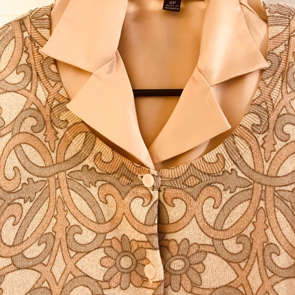 Talbots cardigan- beautiful geometric design - Picture 8 of 8