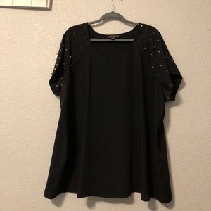 Studded sleeve shirt