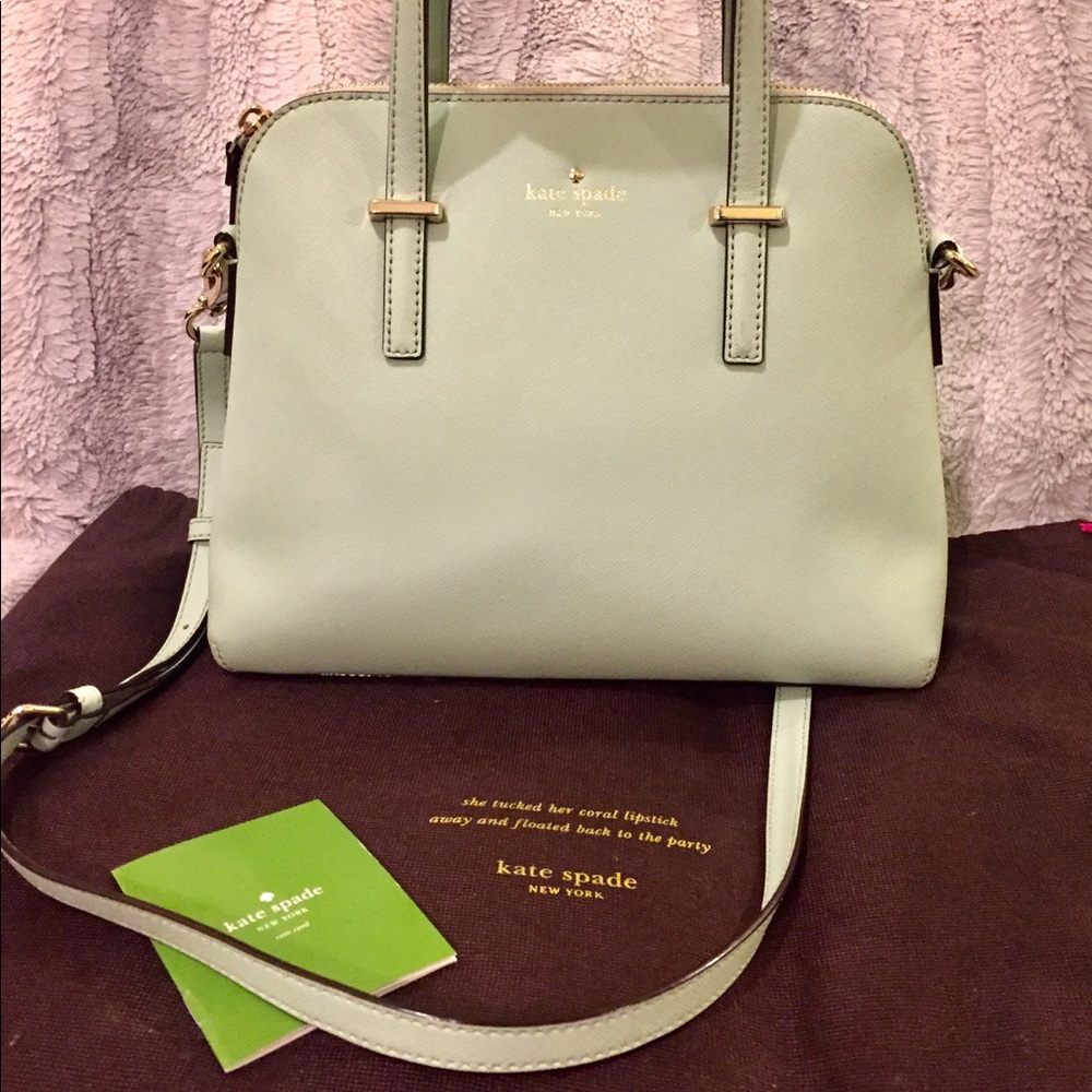 Mint green Kate Spade satchel