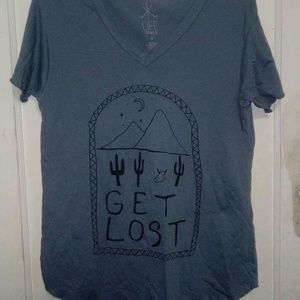 "Get Lost" Quote Graphic T-Shirt 🆕 Casual Wear