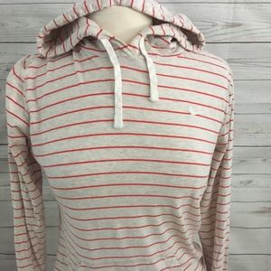 NIKE thin Women's hoodie, Size L, red and gray