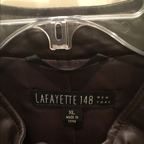 Lafayette 148 Chocolate Brown Leather Vest