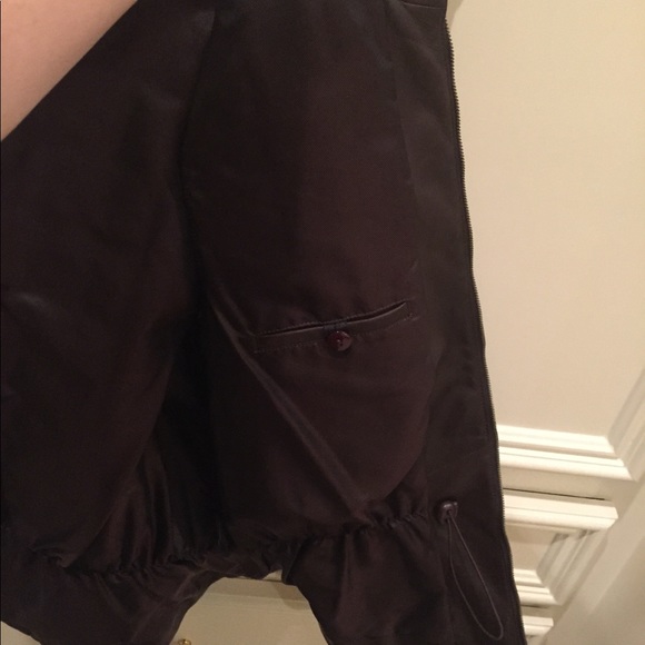 Lafayette 148 Chocolate Brown Leather Vest