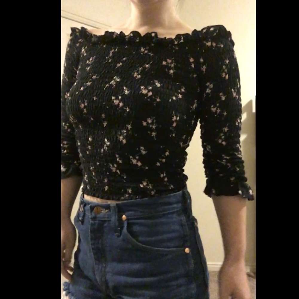 Floral crop top