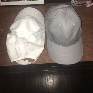 2 plain hats
