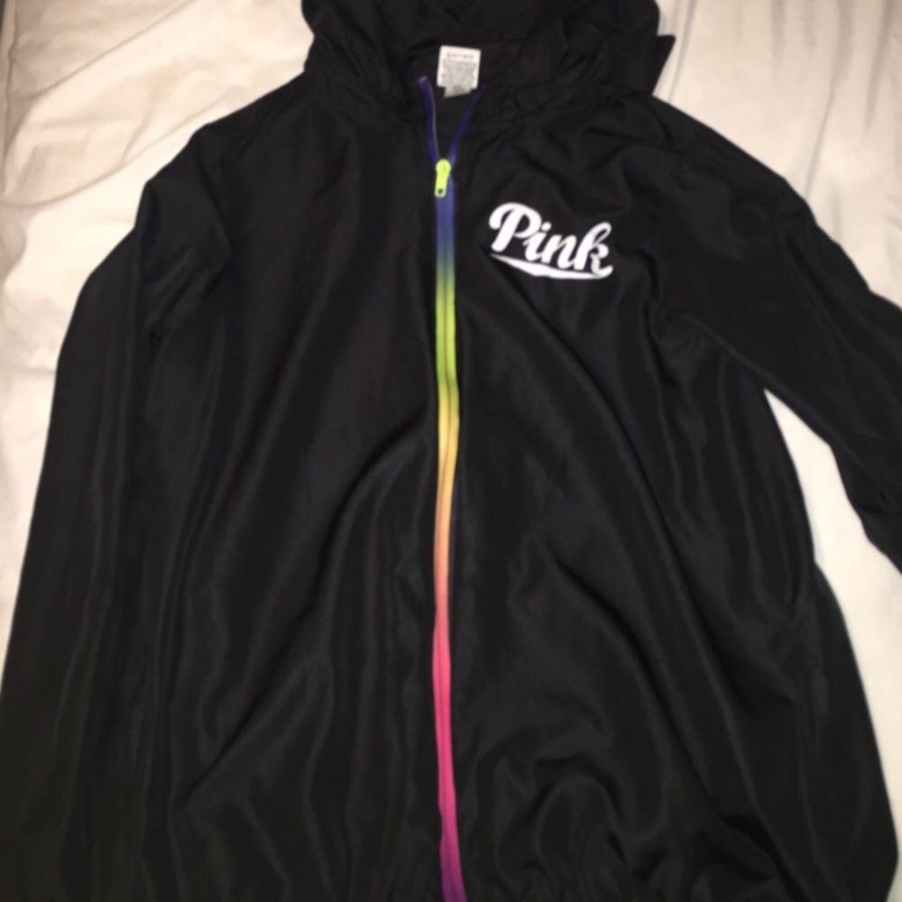 pink windbreaker