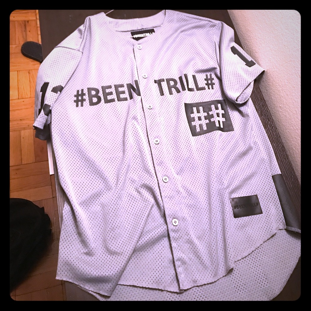 Been Trill Gray and Black Jersey