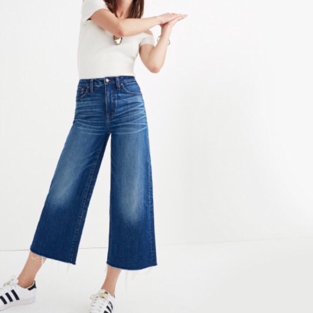 Madewell Wide Leg Crop Jeans