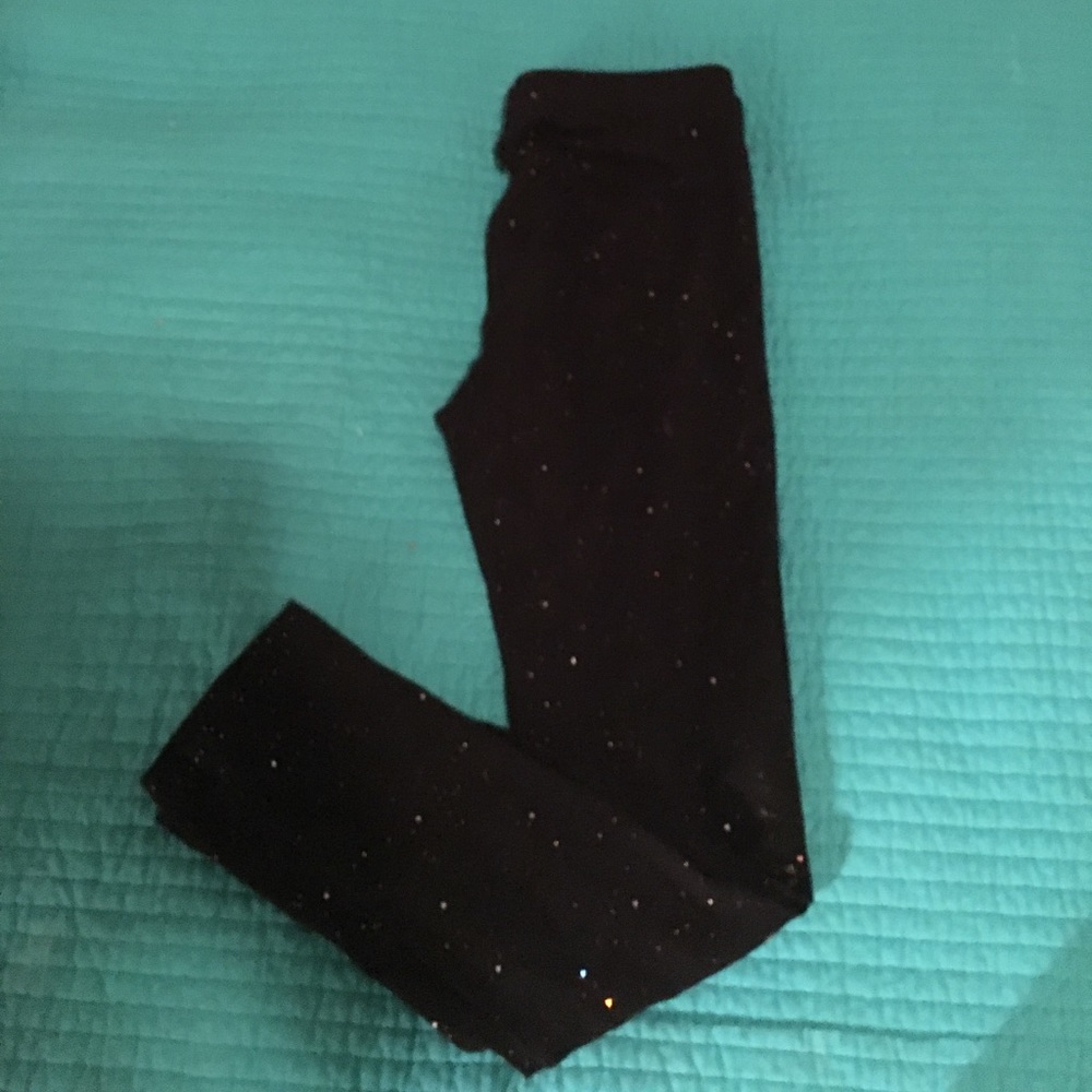Sparkly black leggings