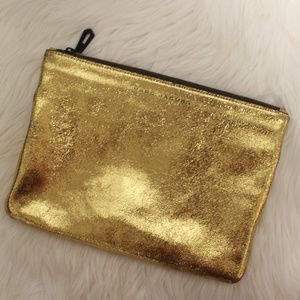 Marc Jacobs leather clutch (gold)