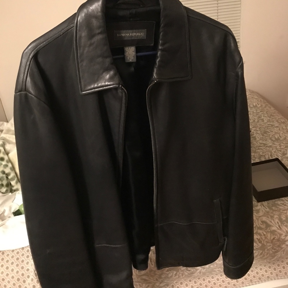 Banana Republic Men’s Vintage Leather Jacket