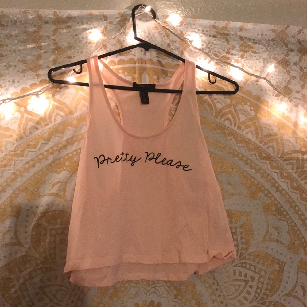Pretty Please pink tank