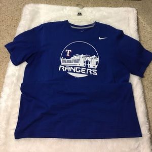 Nike blue Texas rangers t-shirt