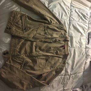 Large size khaki jacket