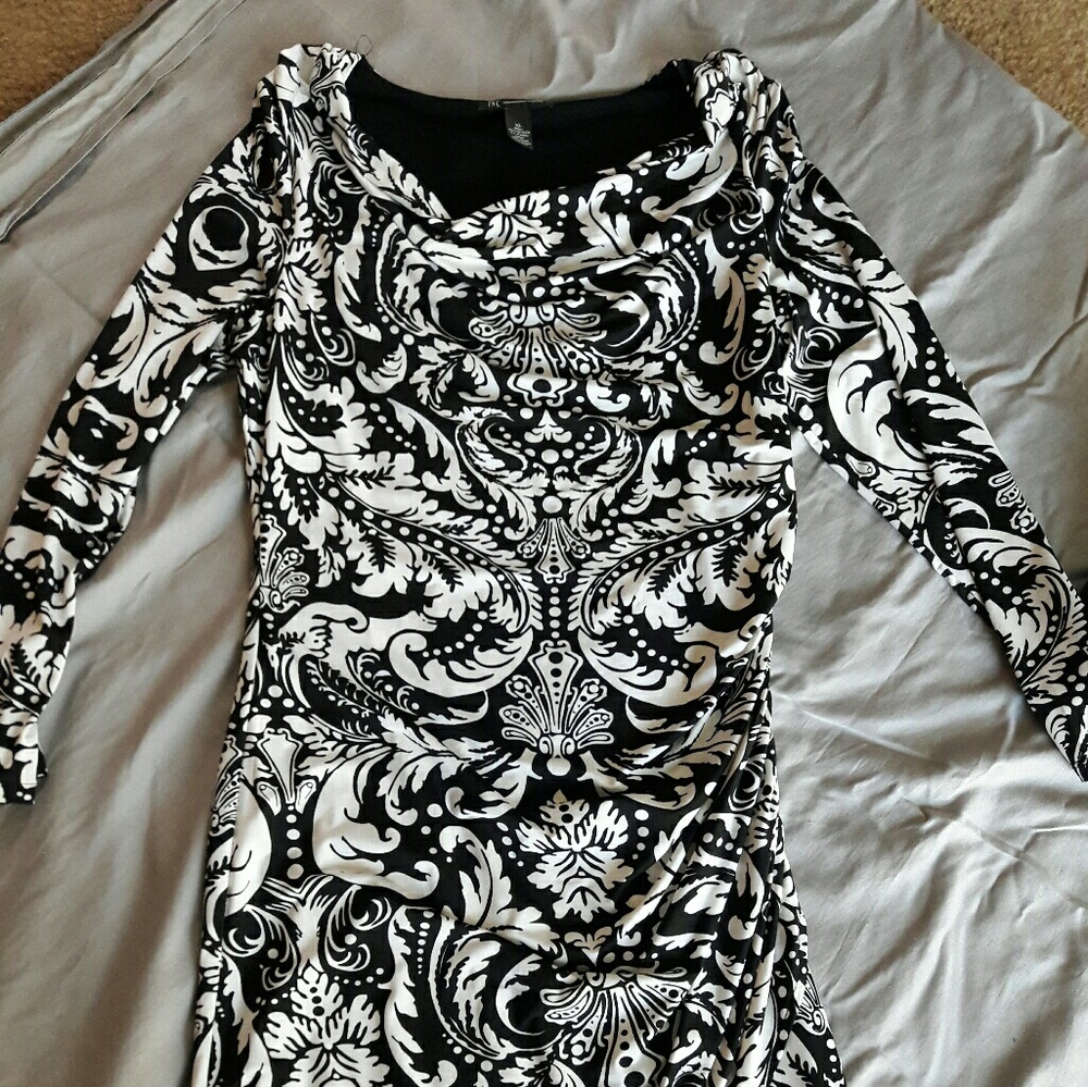 Black and white dress