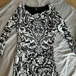 Black and white dress