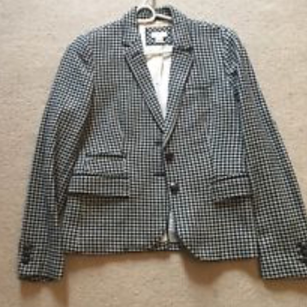 Jcrew houndstooth schoolboy blazer