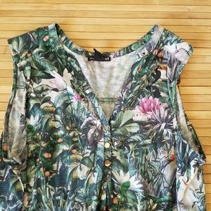 H&M mama maternity tank dress jungle L