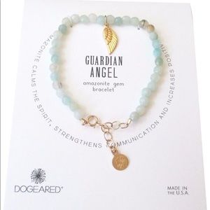 DogEared gold Guardian Angel Beaded Bracelet