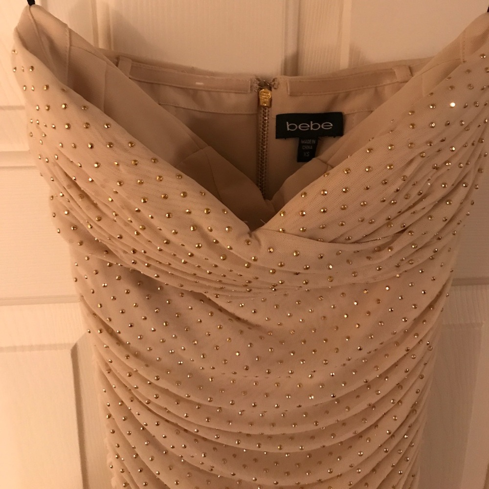 bebe nude mini dress - Picture 2 of 6