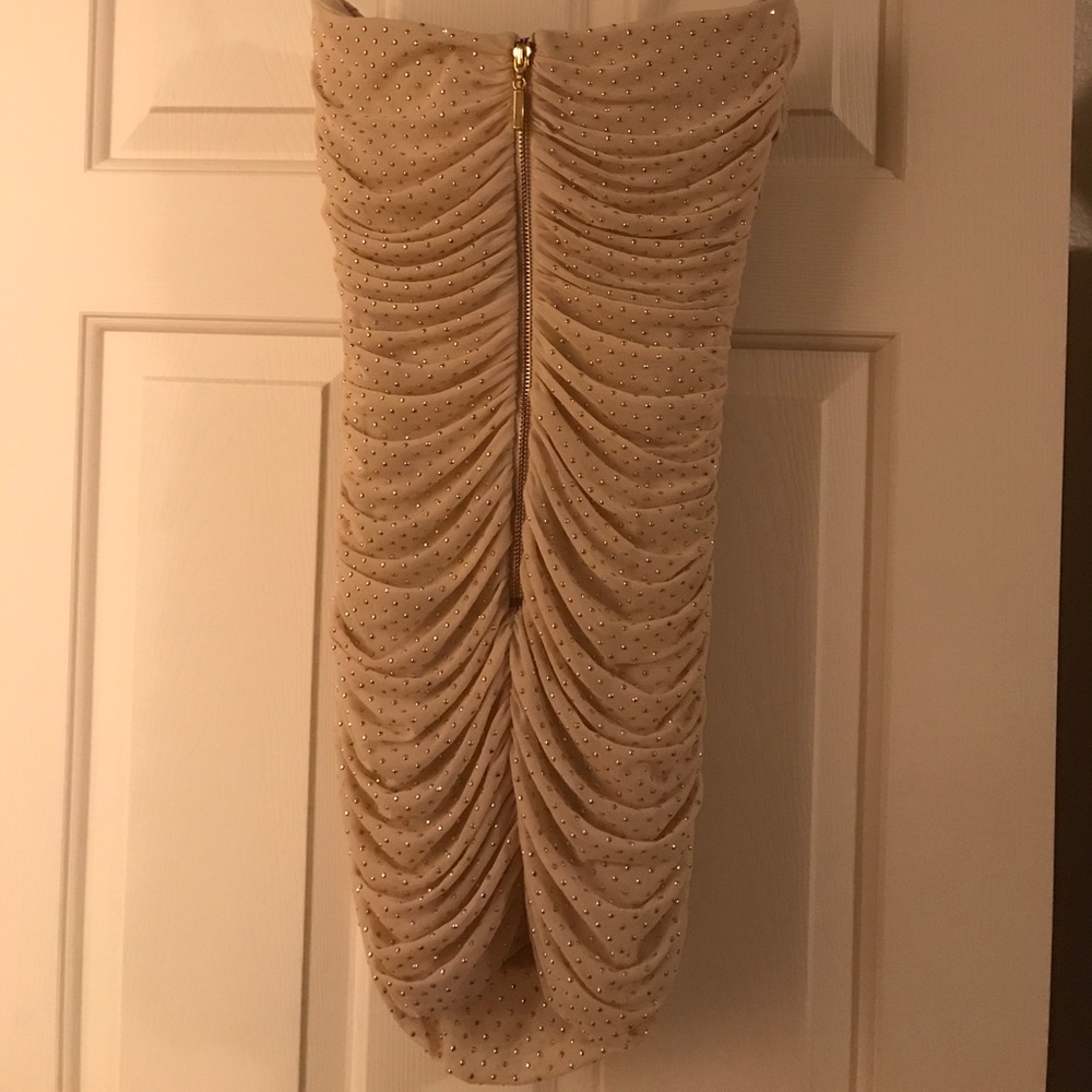 bebe nude mini dress - Picture 3 of 6