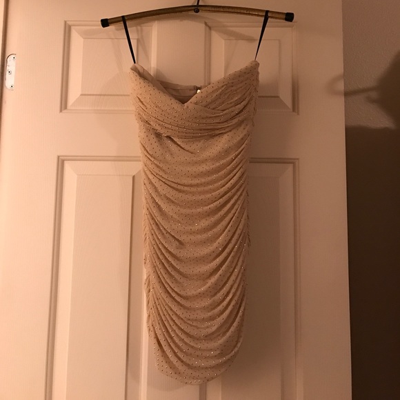 bebe nude mini dress - Picture 1 of 6