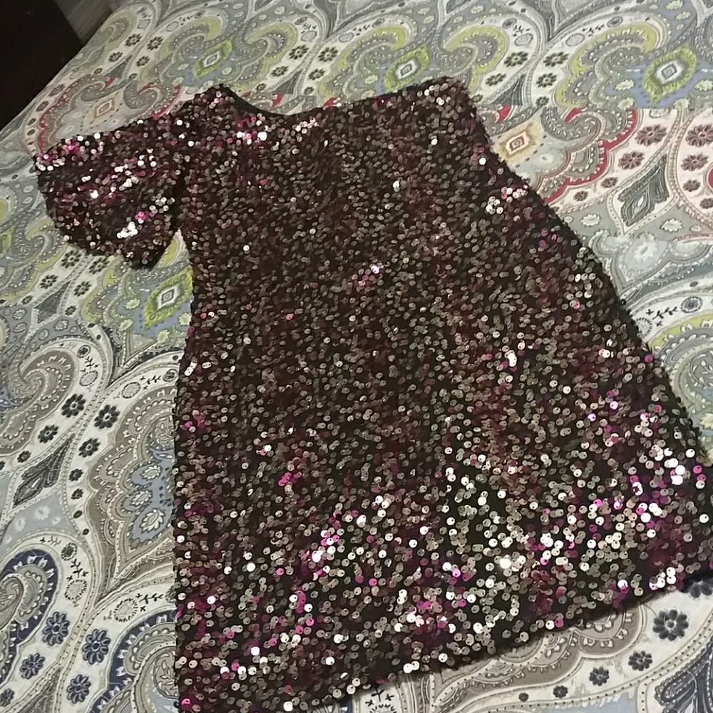 Love Reign sequin one shoulder fitted party dress