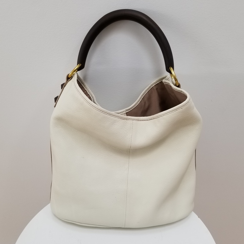 J. Crew White Hobo Bag