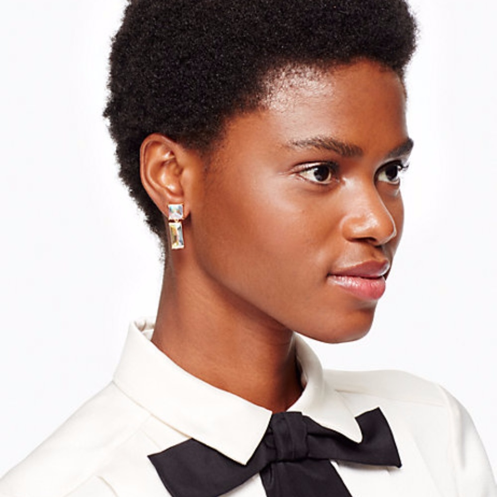 Kate Spade Baguette Pave Earrings - Picture 3 of 7