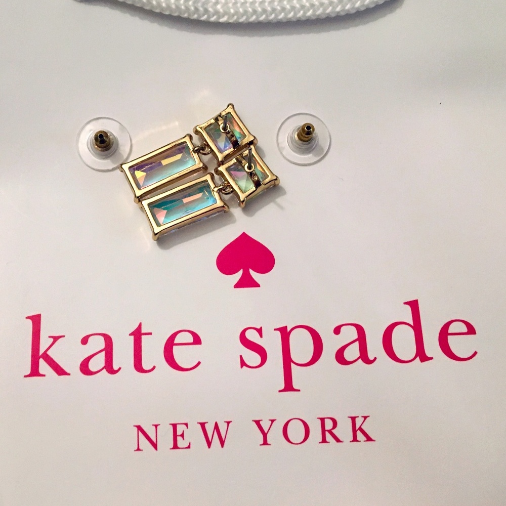 Kate Spade Baguette Pave Earrings - Picture 6 of 7