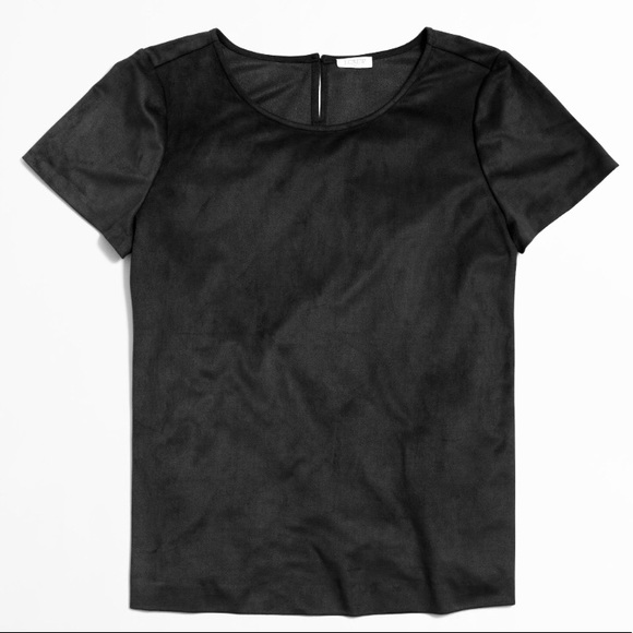J. Crew Tops - J. Crew faux suede t shirt top